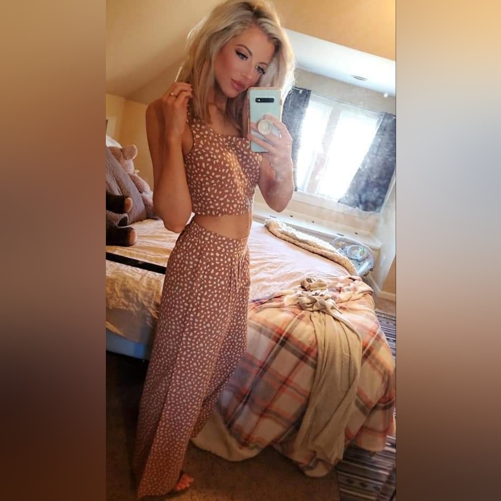 Pant and crop top set